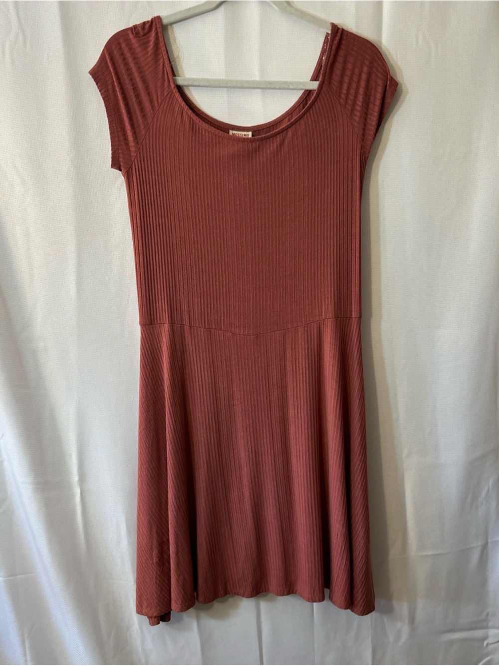 Mossimo Supply Co. Ribbed Mini Dress in‎ Rusty Rose Mauve Pink